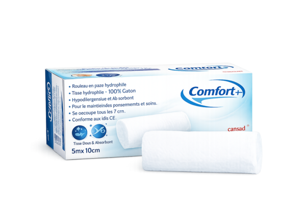 Boîte de sparadrap perforé Conforplast blanc 5 m sur 10 cm
