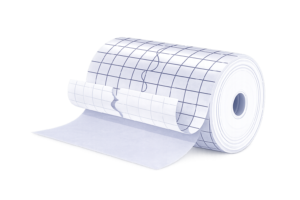 Rouleau de sparadrap hypoallergénique en non-tissé 20 cm sur 10 m