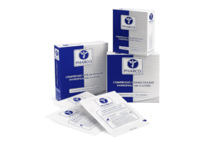 Sachets de compresses stériles Pharco au format 30 x 30 cm
