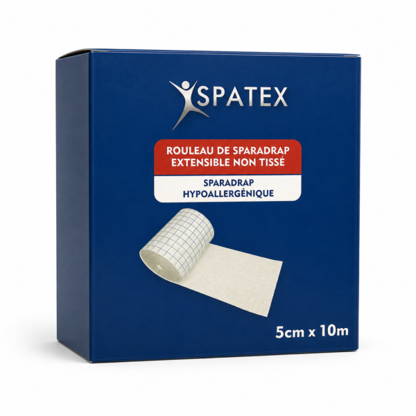 ChatGPT-Image-9-juil.-2026-14_27_23.png Boîte de sparadrap extensible non tissé Spatex 5 cm sur 10 m