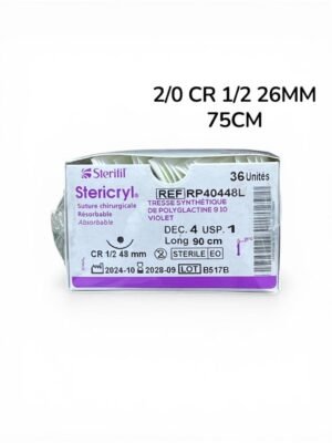 WhatsApp-Image-2026-03-31-at-17.00.45-3.jpeg Boîte de fil de suture Stericryl 2/0 aiguille CR 1/2 de cercle 26 mm