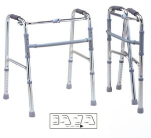 Déambulateur en aluminium pliable sans roues