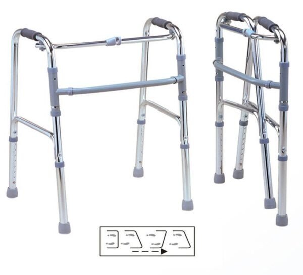 Déambulateur en aluminium pliable sans roues