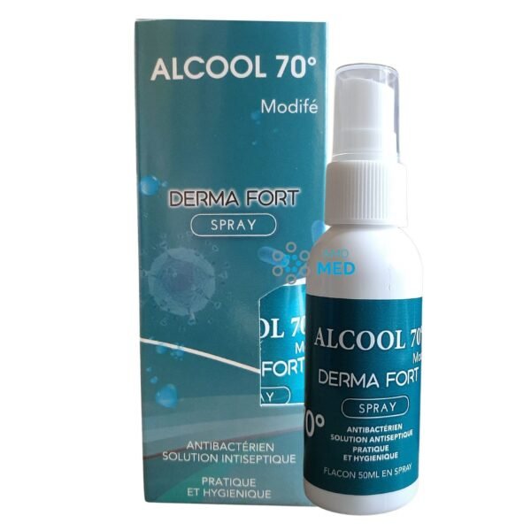 Alcool à 70° en spray Derma Fort – 50 ml Alcool à 70° en spray Derma Fort 50 ml