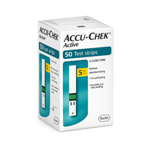 Bandelettes de glycémie Accu-Chek Active, 50 bandelettes