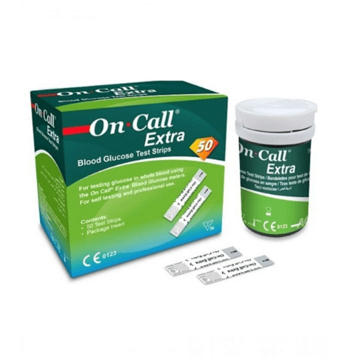 Bandelettes de glycémie On Call Extra, 50 bandelettes
