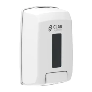 Distributeur de savon rechargeable Clar Systems 1,1 L blanc