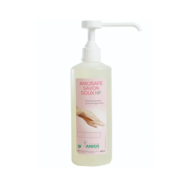 Savon doux Anios Aniosafe HF – 500 ml Savon doux Anios Aniosafe HF, flacon de 500 ml