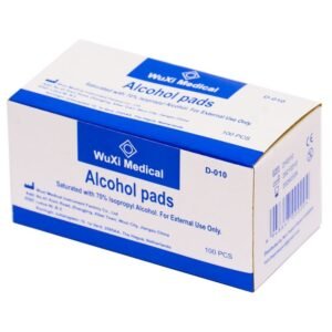 Tampons alcoolisés WuXi Medical, boîte de 100