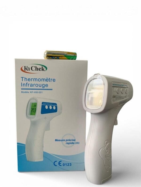 Thermomètre infrarouge Ka Chek KF-HW-001 Thermomètre infrarouge Ka Chek KF-HW-001 et sa boîte