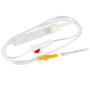 Transfuseur de sang avec filtre et aiguille 18G, Tubulure 1,80 m