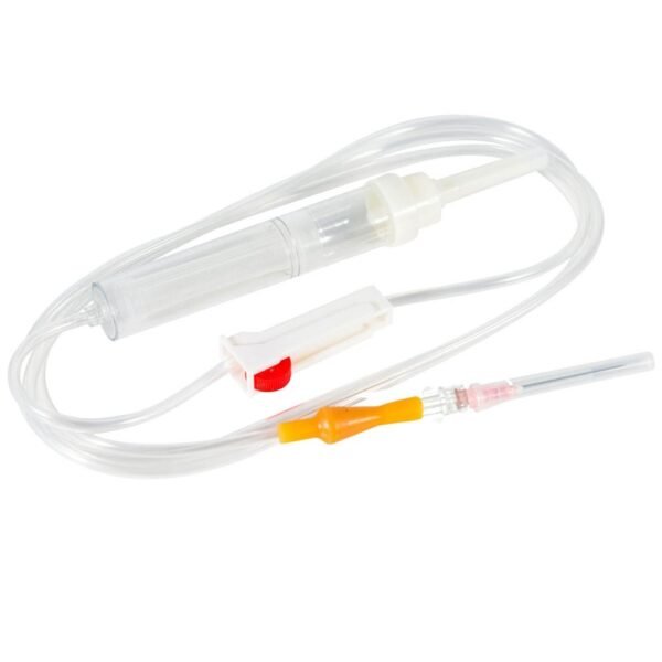 Transfuseur de sang avec filtre et aiguille 18G, Tubulure 1,80 m
