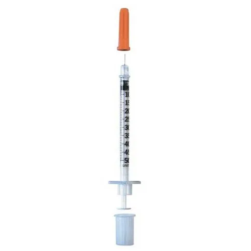 Seringue de 1 ml avec aiguille 26G et capuchon orange