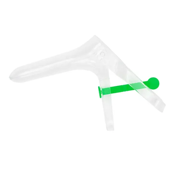 Spéculum vaginal jetable en plastique transparent, taille Large